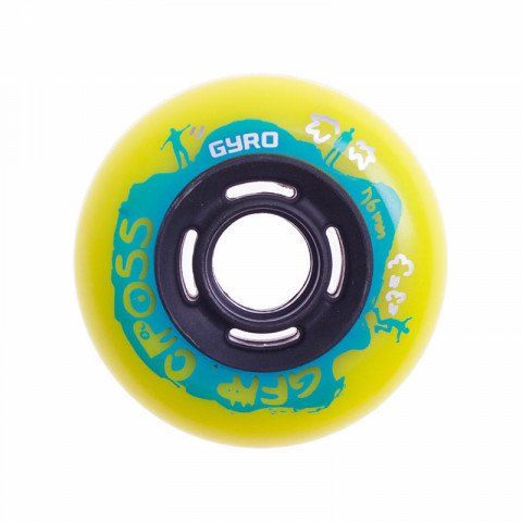 Special Deals - Gyro - GFR Cross 76mm/88a (1 szt.) - Yellow Inline Skate Wheels - Photo 1