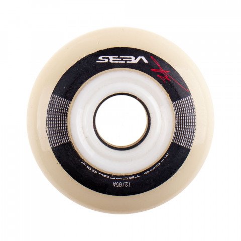 Special Deals - Seba - Deluxe Wheel 72mm/84a - White Inline Skate Wheels - Photo 1