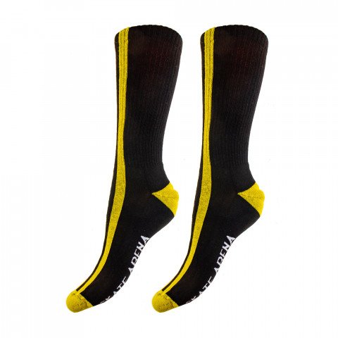 Socks - SkateArena - Short Socks - Black/Yellow Socks - Photo 1