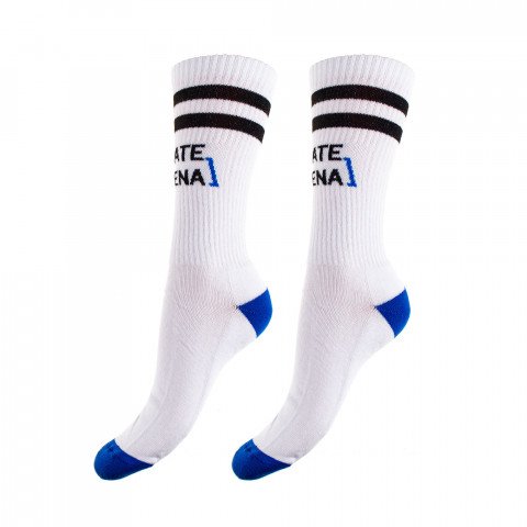 Socks - SkateArena - Short Socks - White/Blue Socks - Photo 1