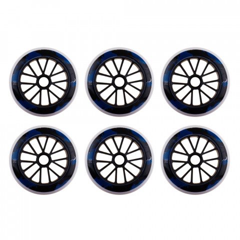 Wheels - Ground Control UR Galaxy 125mm/85a White (6) Inline Skate Wheels - Photo 1