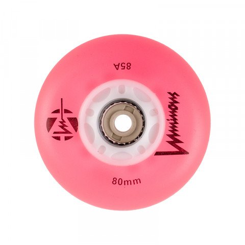 Wheels - Luminous LED 80mm/85a - Różowe Inline Skate Wheels - Photo 1