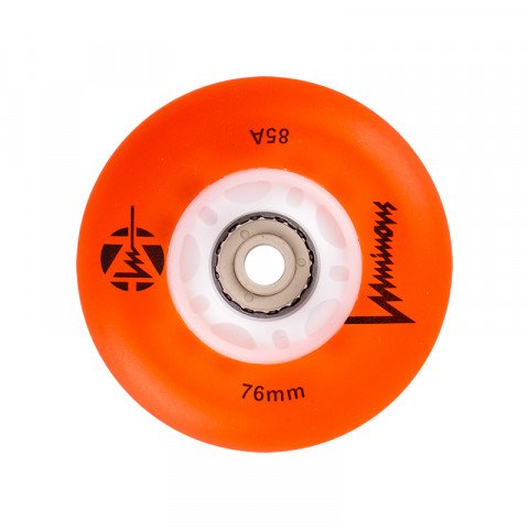 Wheels - Luminous - LED 76mm/85a - Orange Inline Skate Wheels - Photo 1