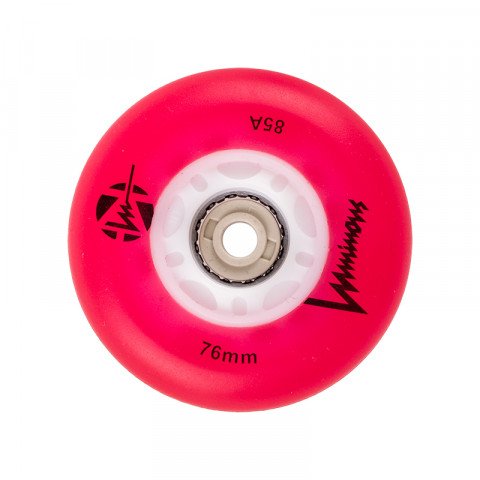 Wheels - Luminous - LED 76mm/85a - Red Inline Skate Wheels - Photo 1