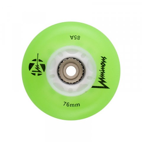 Wheels - Luminous - LED 76mm/85a - Green Inline Skate Wheels - Photo 1