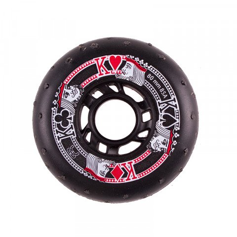 Special Deals - FR - Street Kings Sparkling 80mm/85a - Black Inline Skate Wheels - Photo 1
