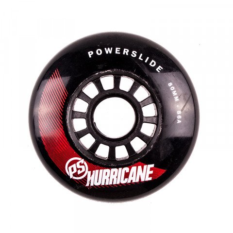 Special Deals - Powerslide Hurricane 80mm/86a - Czarno/Czerwone (1 szt.) Inline Skate Wheels - Photo 1