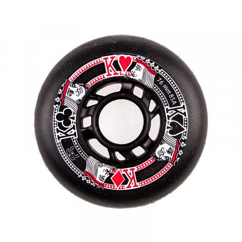 Special Deals - FR - Street Kings 76mm/85a - Black (1 pcs.) Inline Skate Wheels - Photo 1