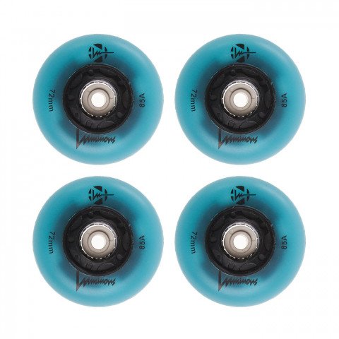 Wheels - Luminous LED 76mm/85a - Blue Glow (4 pcs.) Inline Skate Wheels - Photo 1