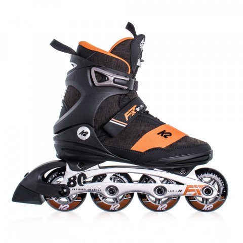 Alu Black/Orange F.I.T. K2 - Inline Skates 80