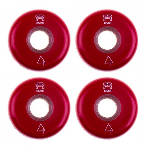 Wheels - FR - Anthony Pottier 65mm/88a - Red Inline Skate Wheels - Photo 1