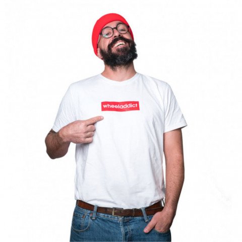T-shirts - Wheeladdict Red Tab TS - White T-shirt - Photo 1