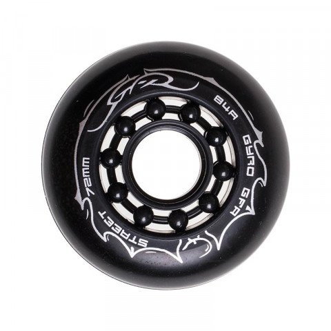 Special Deals - Gyro GFR Street 72mm/84a (1 szt.) - Black/Black Inline Skate Wheels - Photo 1