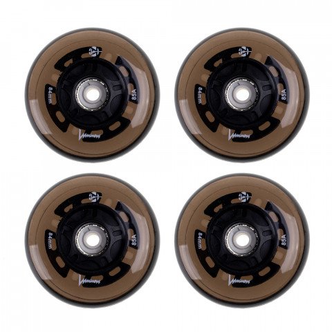 Wheels - Luminous LED 84mm/85a - Black (4 pcs.) Inline Skate Wheels - Photo 1