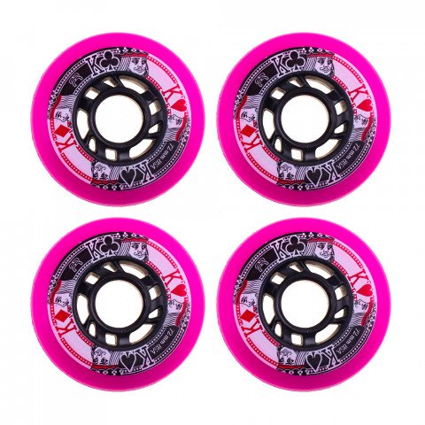 Wheels - FR Street Kings 72mm/85a - Pink (4 pcs.) Inline Skate Wheels - Photo 1