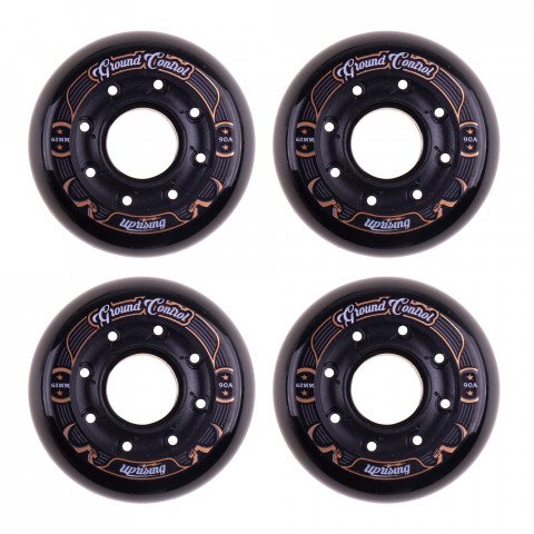 Wheels - Ground Control Core III 62mm/90a - Black (4 pcs.) Inline Skate Wheels - Photo 1