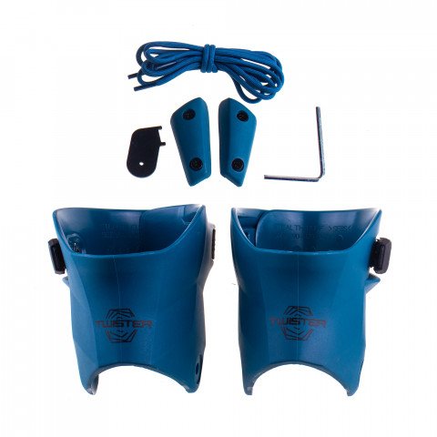 Cuffs / Sliders - Rollerblade Twister Edge Custom Kit - Petrol Blue - Photo 1