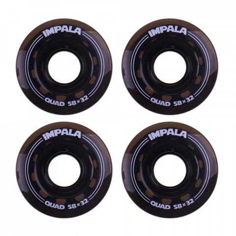 Wheels - Impala 58x32mm/82a - Black (4 pcs.) Roller Skate Wheels - Photo 1
