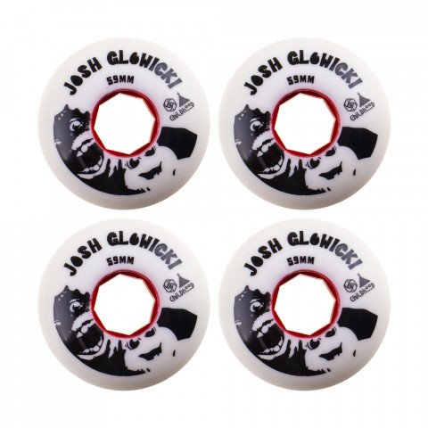 Wheels - Red Eye Josh Glowicki 59mm/90a - White Inline Skate Wheels - Photo 1