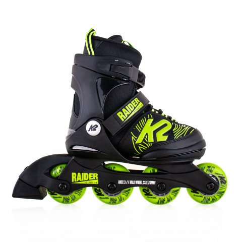Skates - K2 Raider - Black/Lime Inline Skates - Photo 1