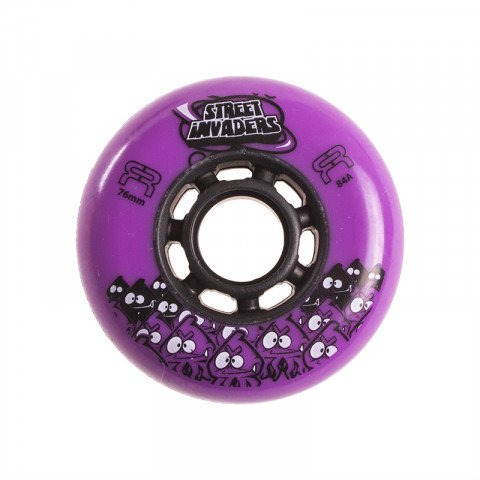 Special Deals - FR - Street Invaders 76mm/84a - Violet Inline Skate Wheels - Photo 1