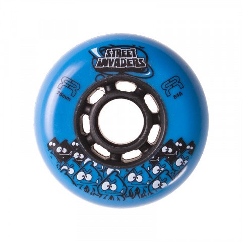 Special Deals - FR - Street Invaders 76mm/84a - Blue Inline Skate Wheels - Photo 1