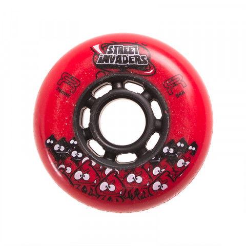 FR Street Invaders 76mm/84a - Red (4 pcs.) - Bladeville