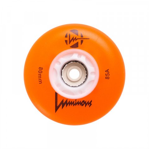 Wheels - Luminous - LED 80mm/85a - Orange Inline Skate Wheels - Photo 1
