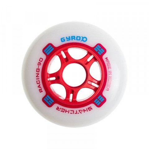 Wheels - Gyro - Snatcher 90mm/85a - Red/Blue Inline Skate Wheels - Photo 1