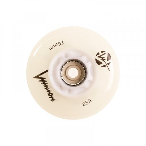Wheels - Luminous - LED 76mm/85a - White/Glow (1 pcs.) Inline Skate Wheels - Photo 1
