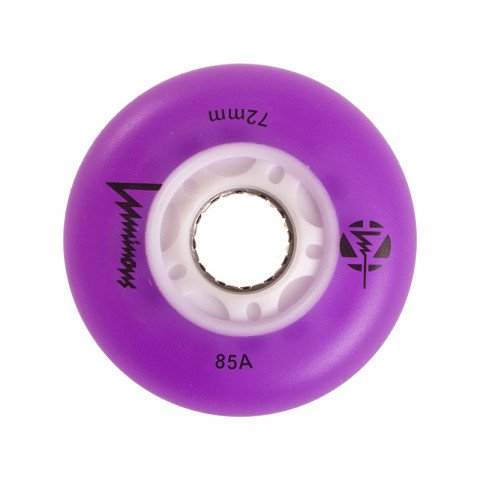 Wheels - Luminous - LED 72mm/85a - Purple (1 pcs.) Inline Skate Wheels - Photo 1