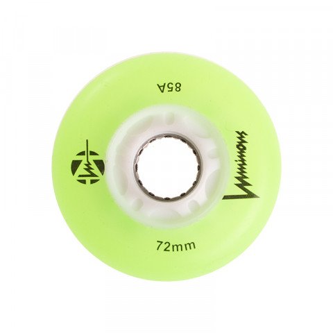 Wheels - Luminous - LED 72mm/85a - Green (1 pcs.) Inline Skate Wheels - Photo 1