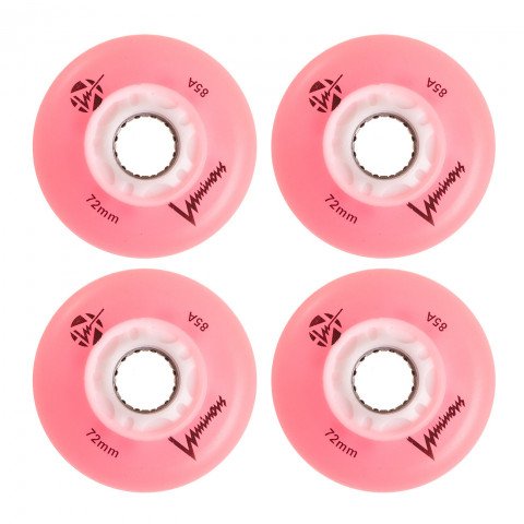 Wheels - Luminous LED 72mm/85a - Pink (1 pcs.) Inline Skate Wheels - Photo 1