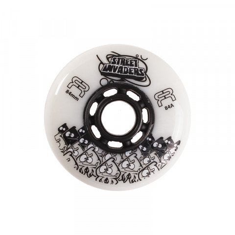 Special Deals - FR - Street Invaders 84mm/84a - White Inline Skate Wheels - Photo 1