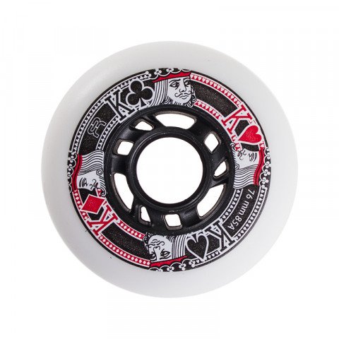 Special Deals - FR - Street Kings 76mm/85a - White (1 pcs.) Inline Skate Wheels - Photo 1