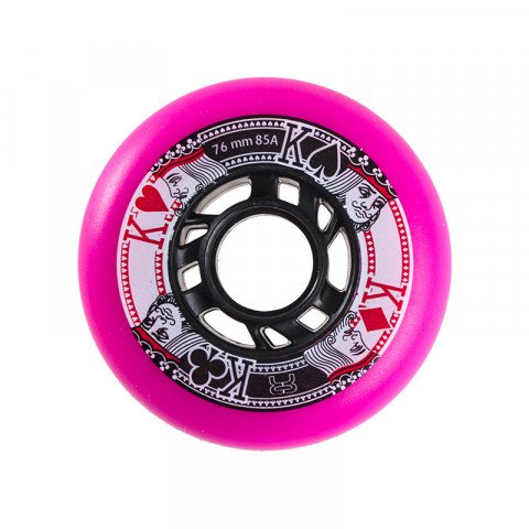 Special Deals - FR - Street Kings 76mm/85a - Pink(1 pcs.) Inline Skate Wheels - Photo 1