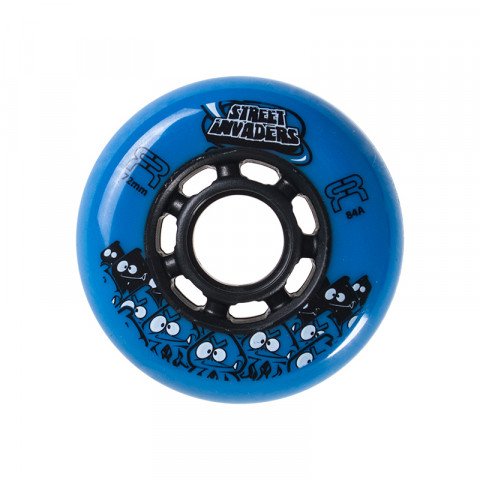 Special Deals - FR - Street Invaders 72mm/84a - Blue Inline Skate Wheels - Photo 1