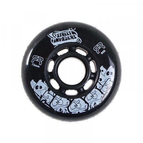 Special Deals - FR - Street Invaders 72mm/84a - Black Inline Skate Wheels - Photo 1