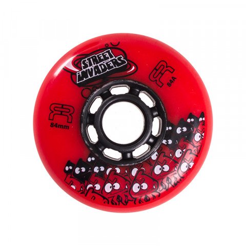 Special Deals - FR - Street Invaders 84mm/84a - Red Inline Skate Wheels - Photo 1