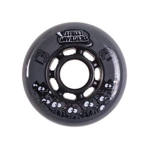 Special Deals - FR - Street Invaders 72mm/84a - Grey Inline Skate Wheels - Photo 1