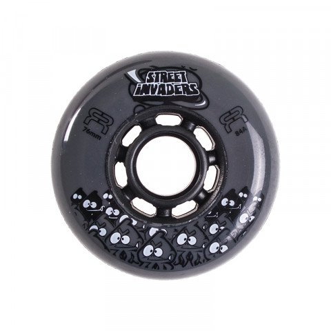 Special Deals - FR - Street Invaders 76mm/84a - Grey Inline Skate Wheels - Photo 1