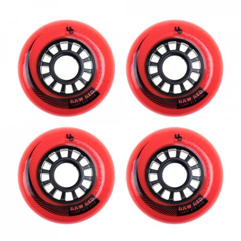 Wheels - Undercover Raw 76mm/85a - Red (4 pcs.) Inline Skate Wheels - Photo 1