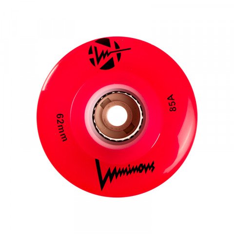 Wheels - Luminous - LED Quad 62mm/85a - Red (1 pcs.) Roller Skate Wheels - Photo 1