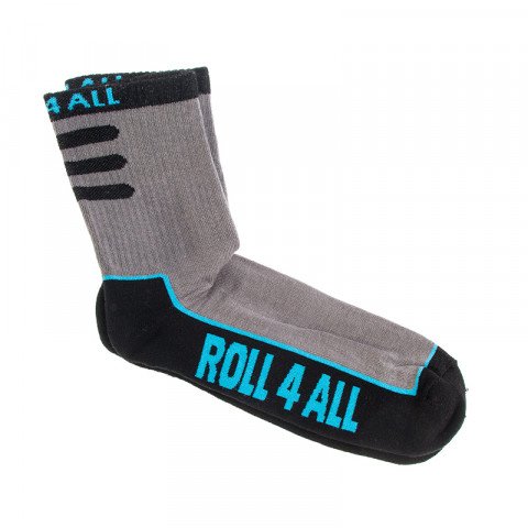 Socks - Roll4all Short Socks - Grey/Black Socks - Photo 1
