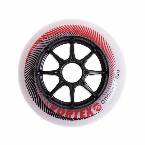 Special Deals - Powerslide Vortex 110mm/85a - White/Red (1 pcs.) Inline Skate Wheels - Photo 1