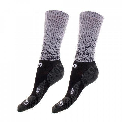 Socks - UYN Man Cycling Aero - Black/White Socks - Photo 1
