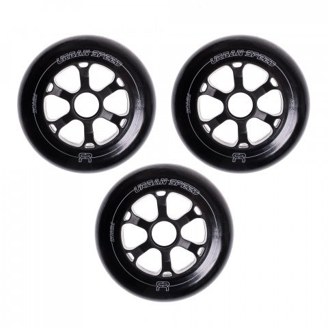 Wheels - FR Urban Speed 110mm/85a - Black (3 pcs.) Inline Skate Wheels - Photo 1