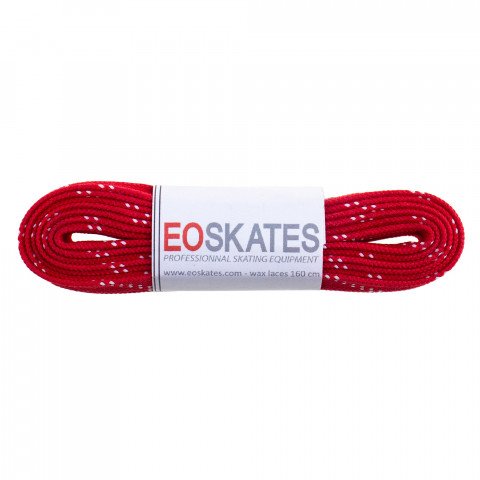Laces - EO Skates Waxed Laces 160cm - Red Laces - Photo 1