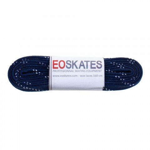 Laces - EO Skates Waxed Laces 160cm - Navy Blue Laces - Photo 1