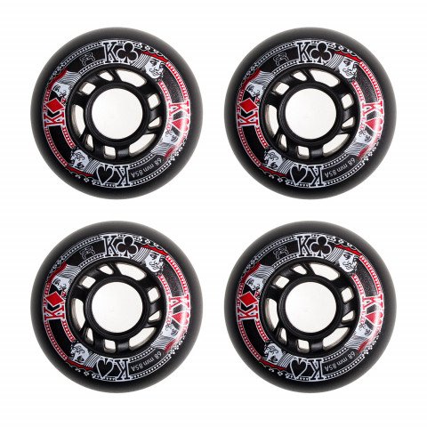 Wheels - FR Street Kings 68mm/85a - Black (4 pcs.) Inline Skate Wheels - Photo 1